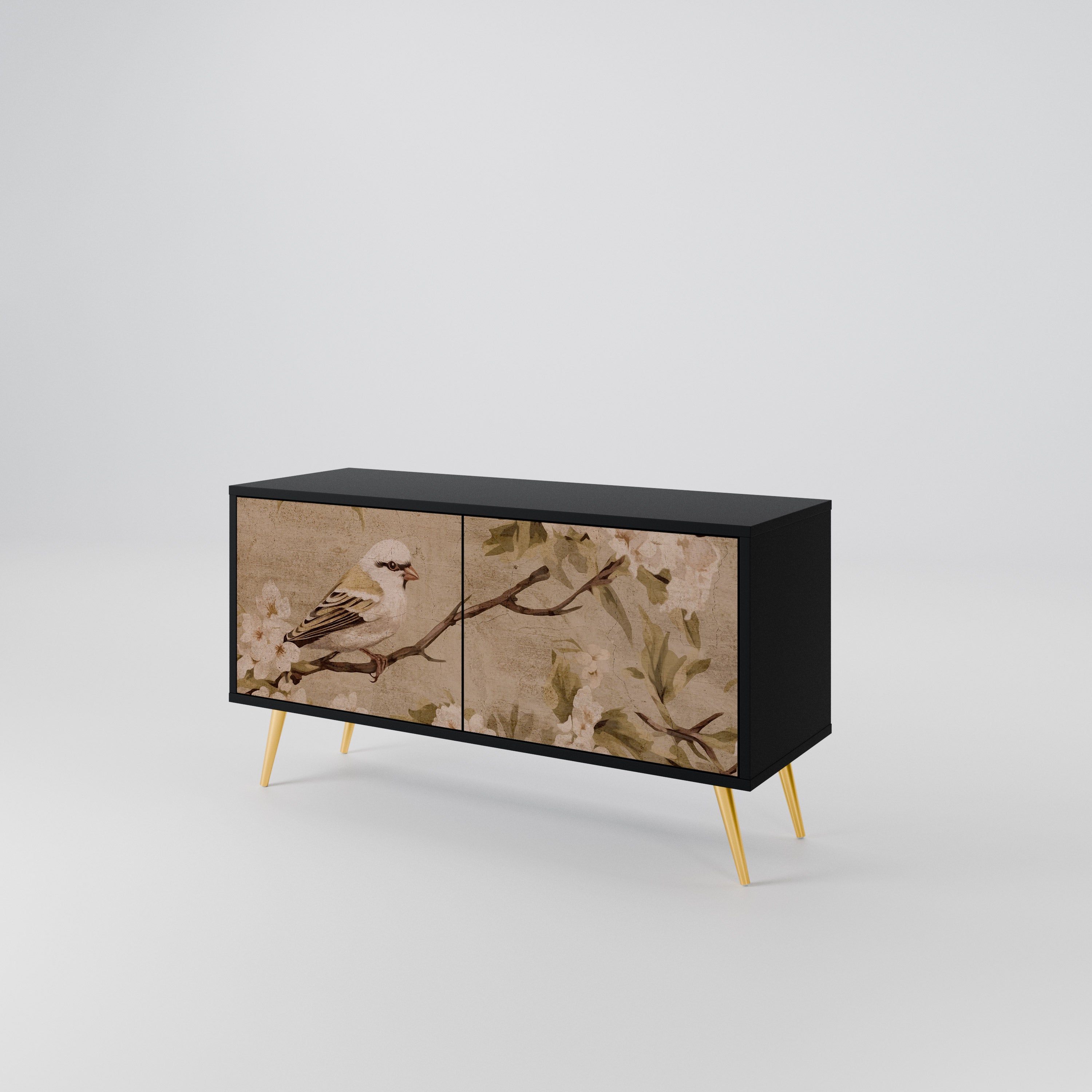 PETAL DISTINGUISH Mueble de TV Compacto de 2 puertas