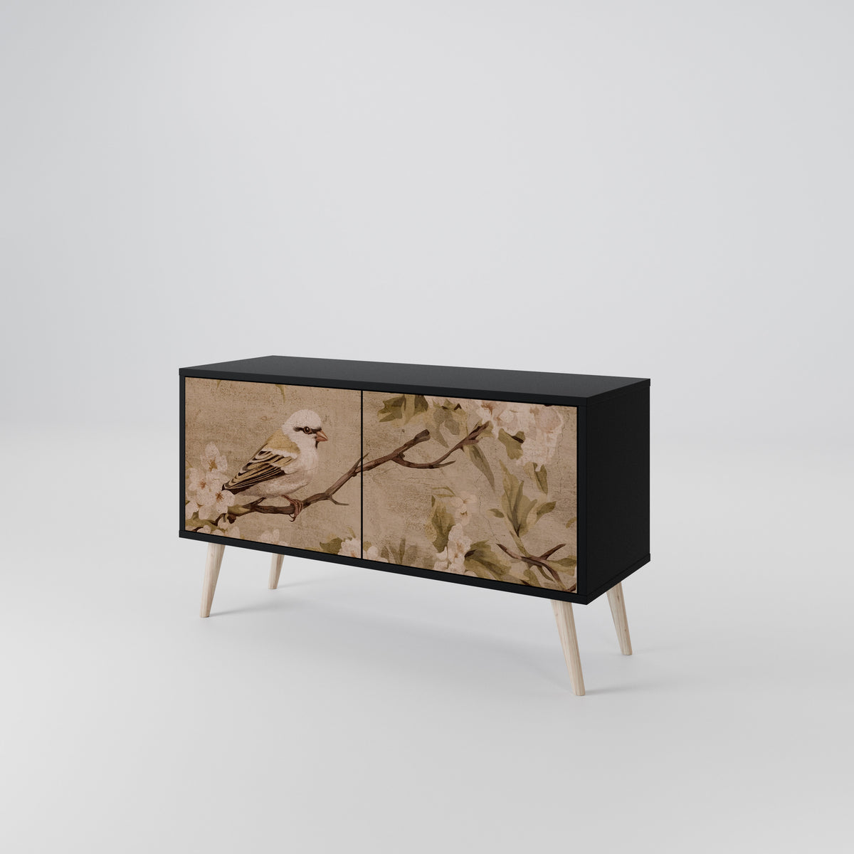 PETAL DISTINGUISH Mueble de TV Compacto de 2 puertas