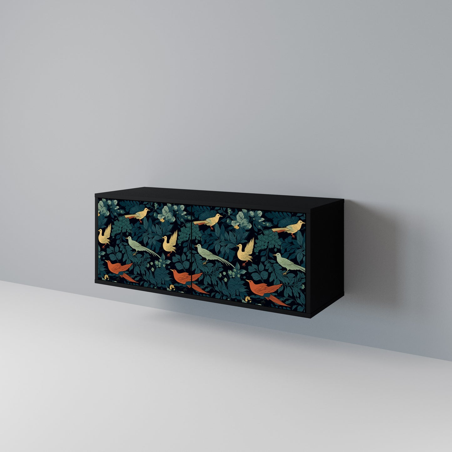 FOWL ORNAMENT Mueble de TV Compacto de 2 puertas