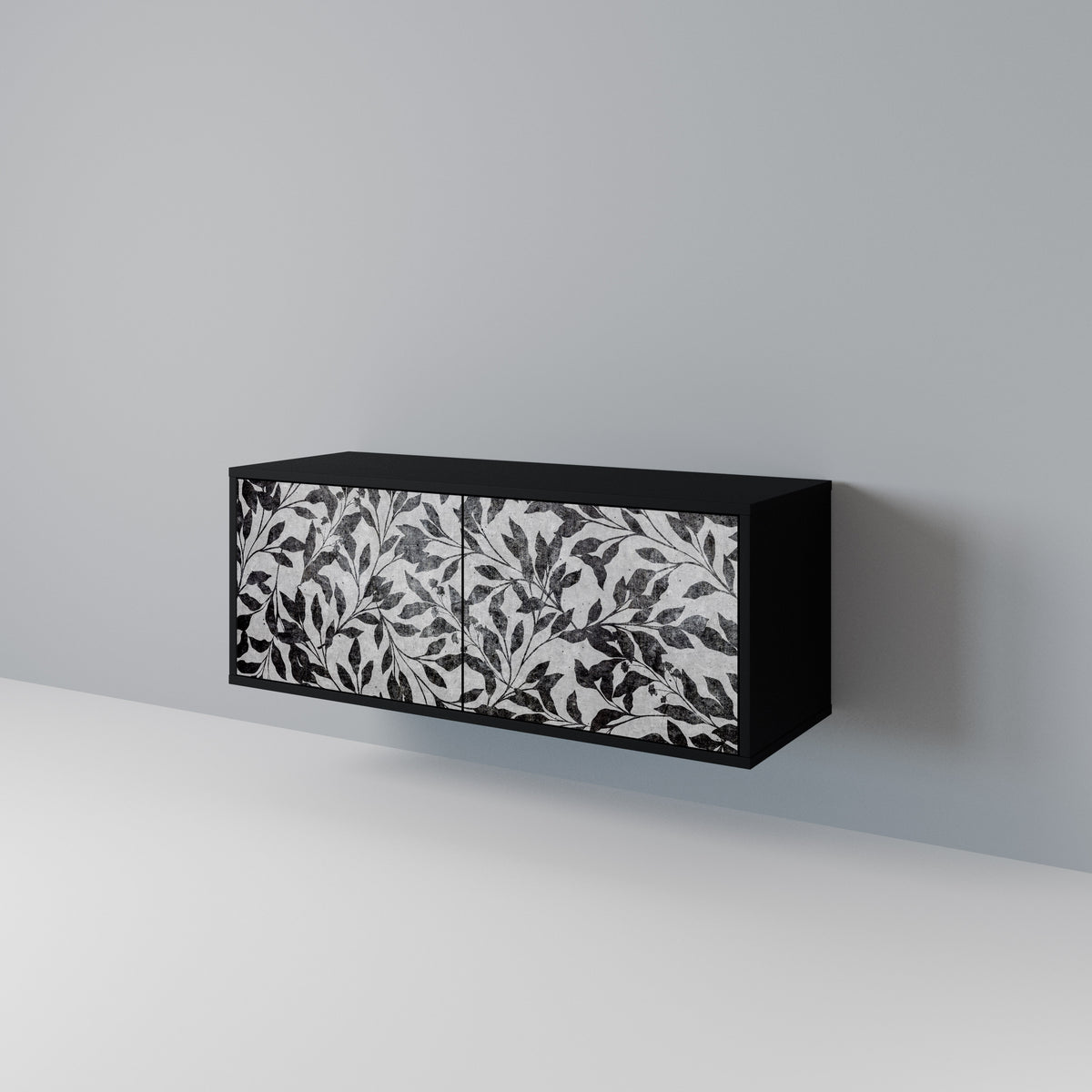 CHARCOAL SPROUT Mueble de TV Compacto de 2 puertas