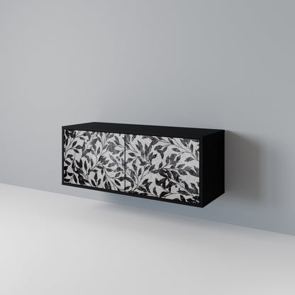 CHARCOAL SPROUT Mueble de TV Compacto de 2 puertas