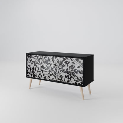 CHARCOAL SPROUT Mueble de TV Compacto de 2 puertas