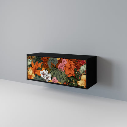 RADIANT FLORA Mueble de TV Compacto de 2 puertas