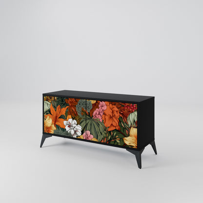 RADIANT FLORA Mueble de TV Compacto de 2 puertas