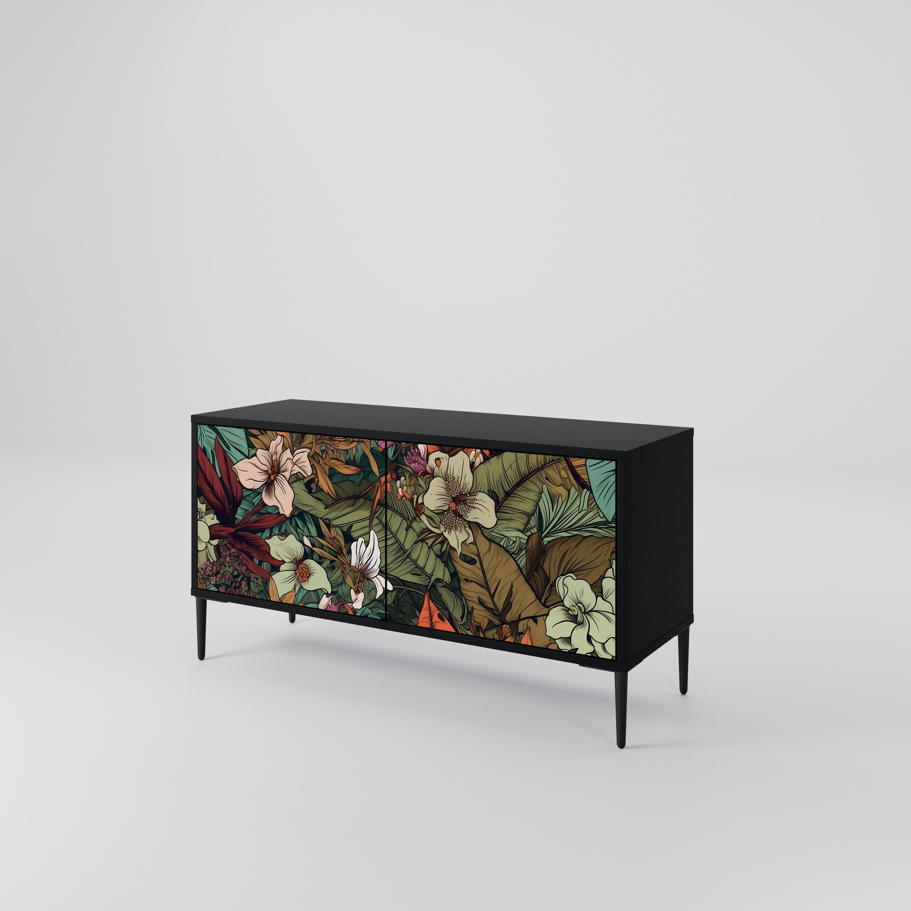 BOTANICAL EMERGENCE Mueble de TV Compacto de 2 puertas
