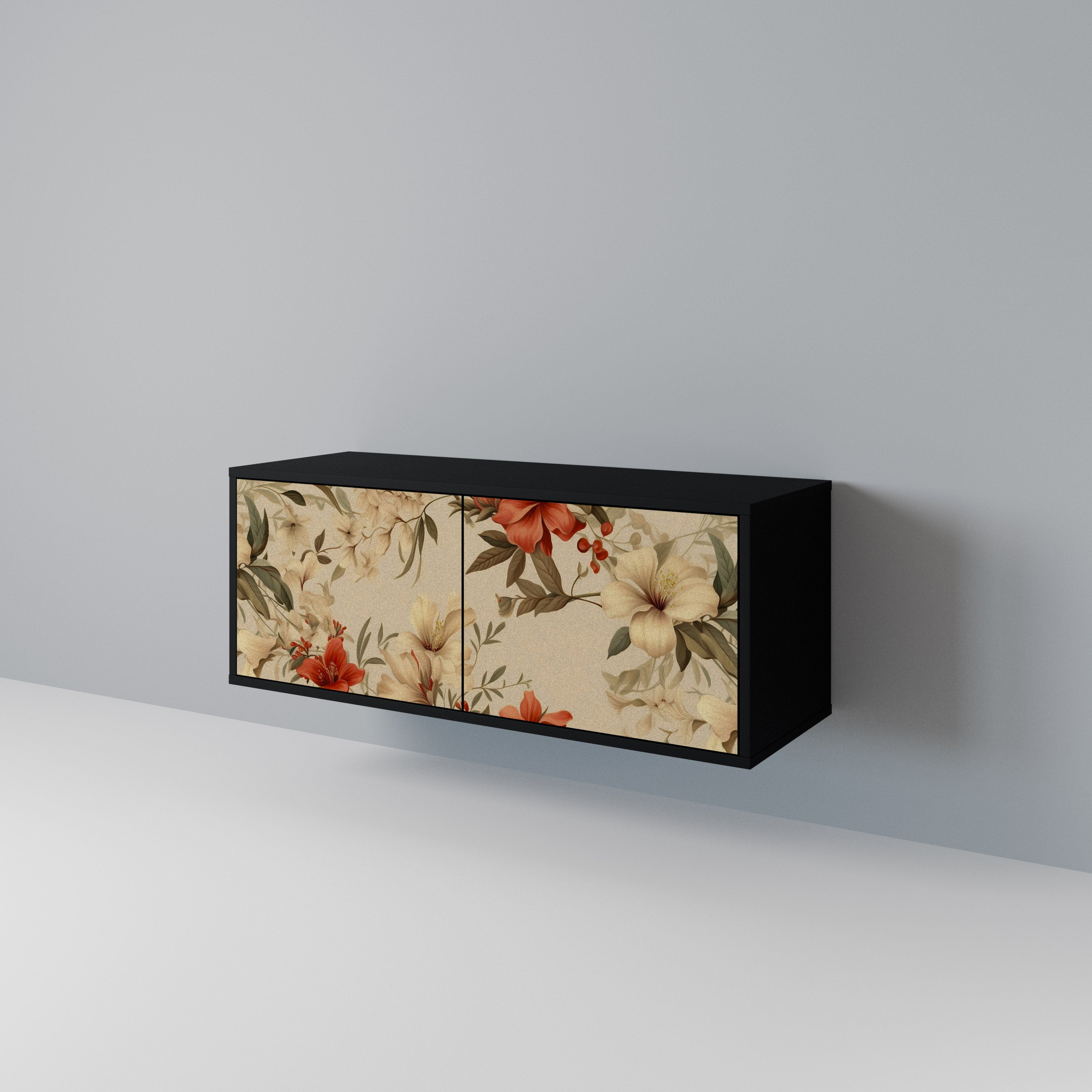 BLOOMING HARMONY Mueble de TV Compacto de 2 puertas