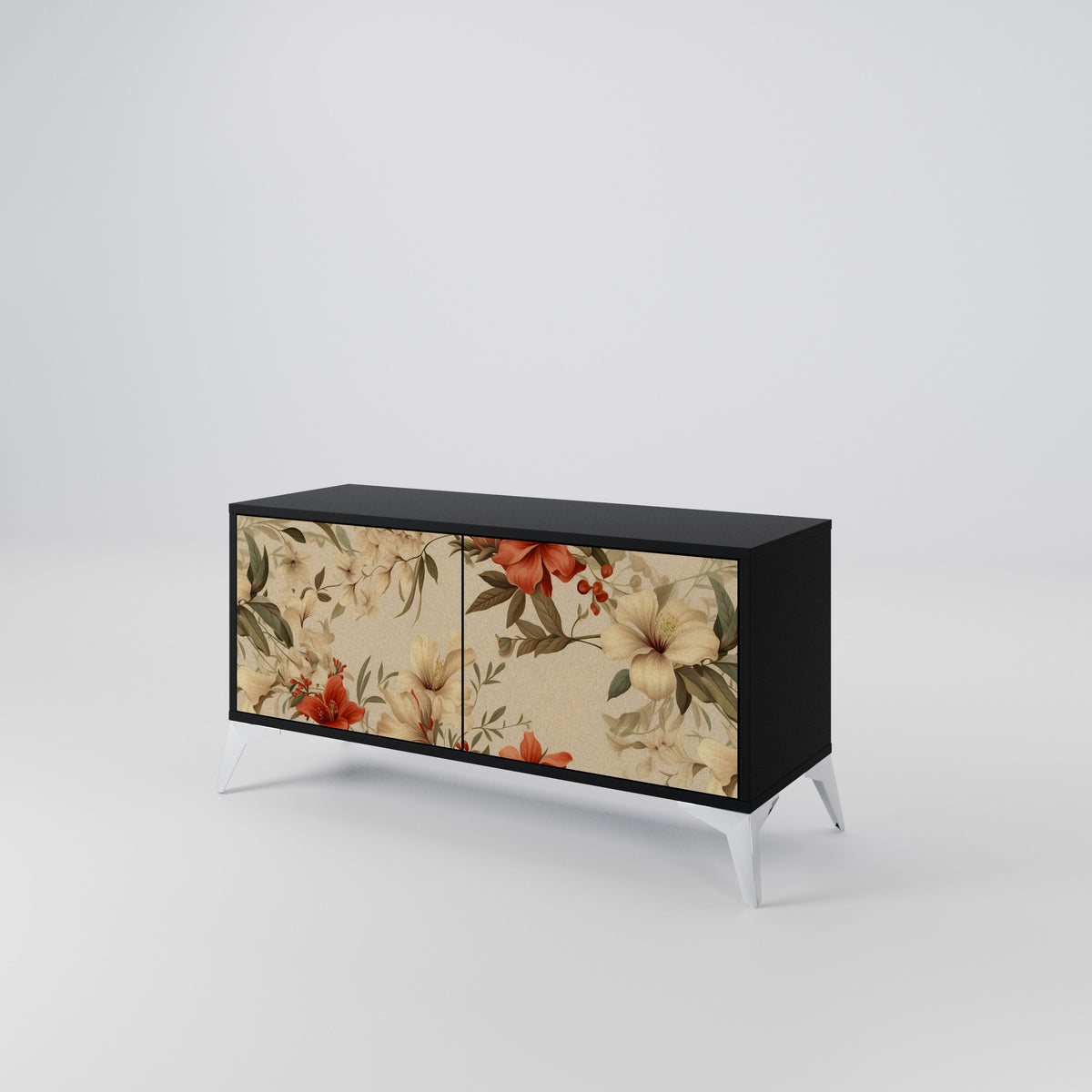 BLOOMING HARMONY Mueble de TV Compacto de 2 puertas