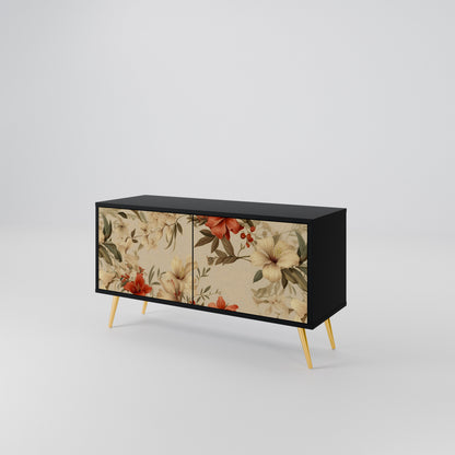 BLOOMING HARMONY Compact 2-Door TV Cabinet