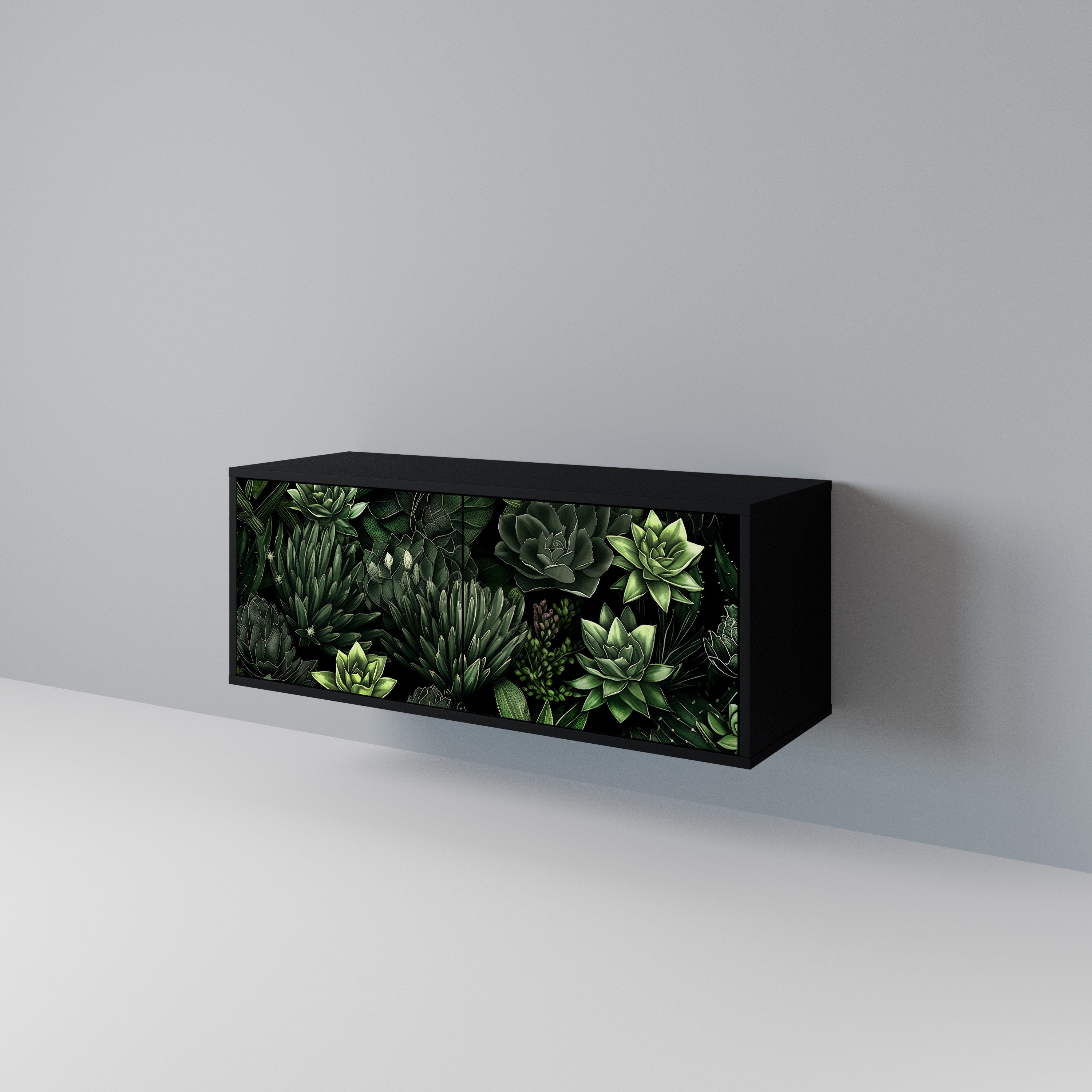SUCCULENT JUNGLE Mueble de TV Compacto de 2 puertas
