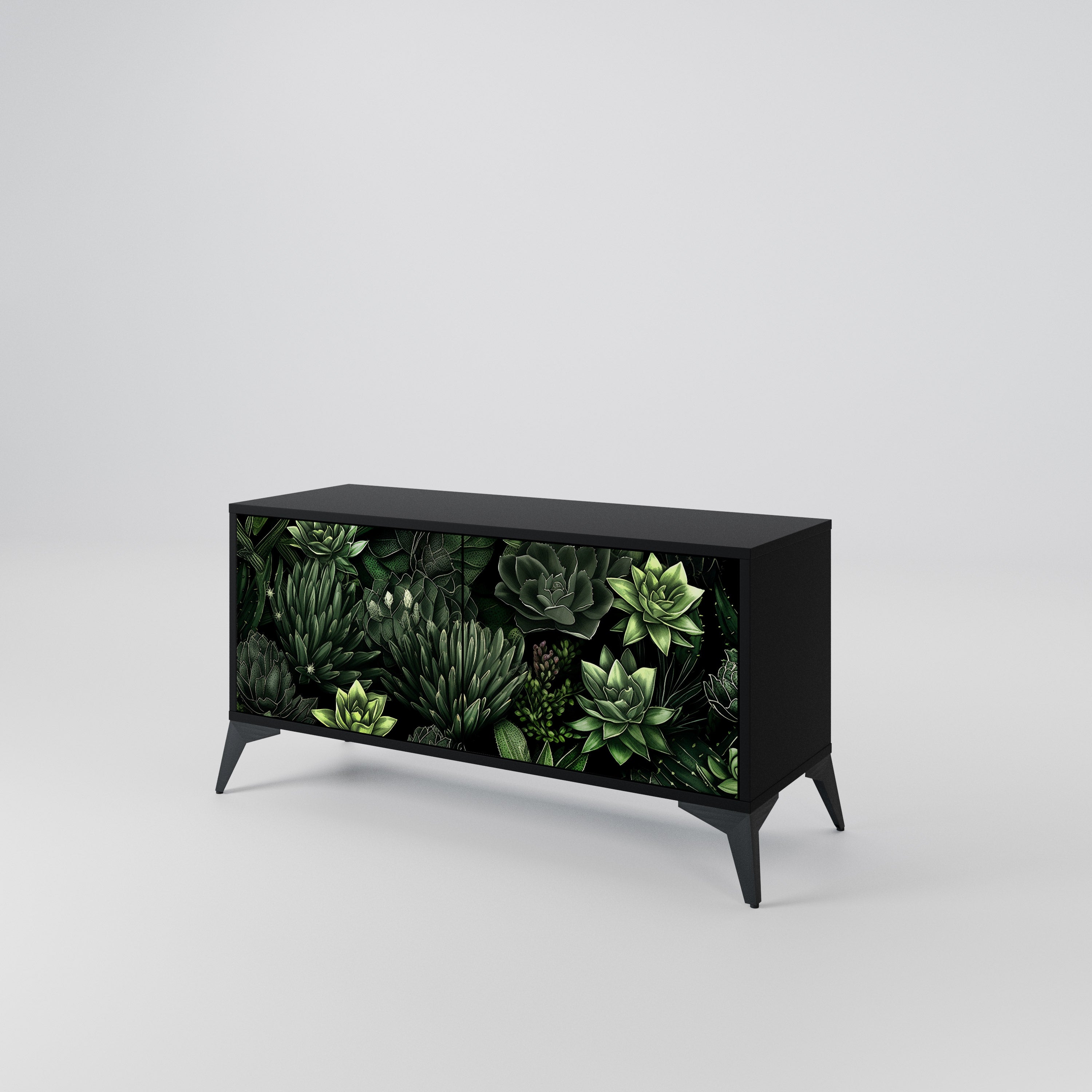 SUCCULENT JUNGLE Mueble de TV Compacto de 2 puertas