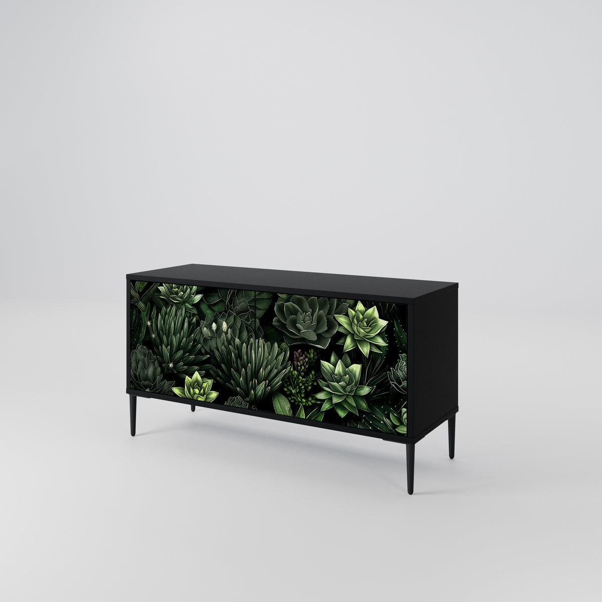 SUCCULENT JUNGLE Mueble de TV Compacto de 2 puertas