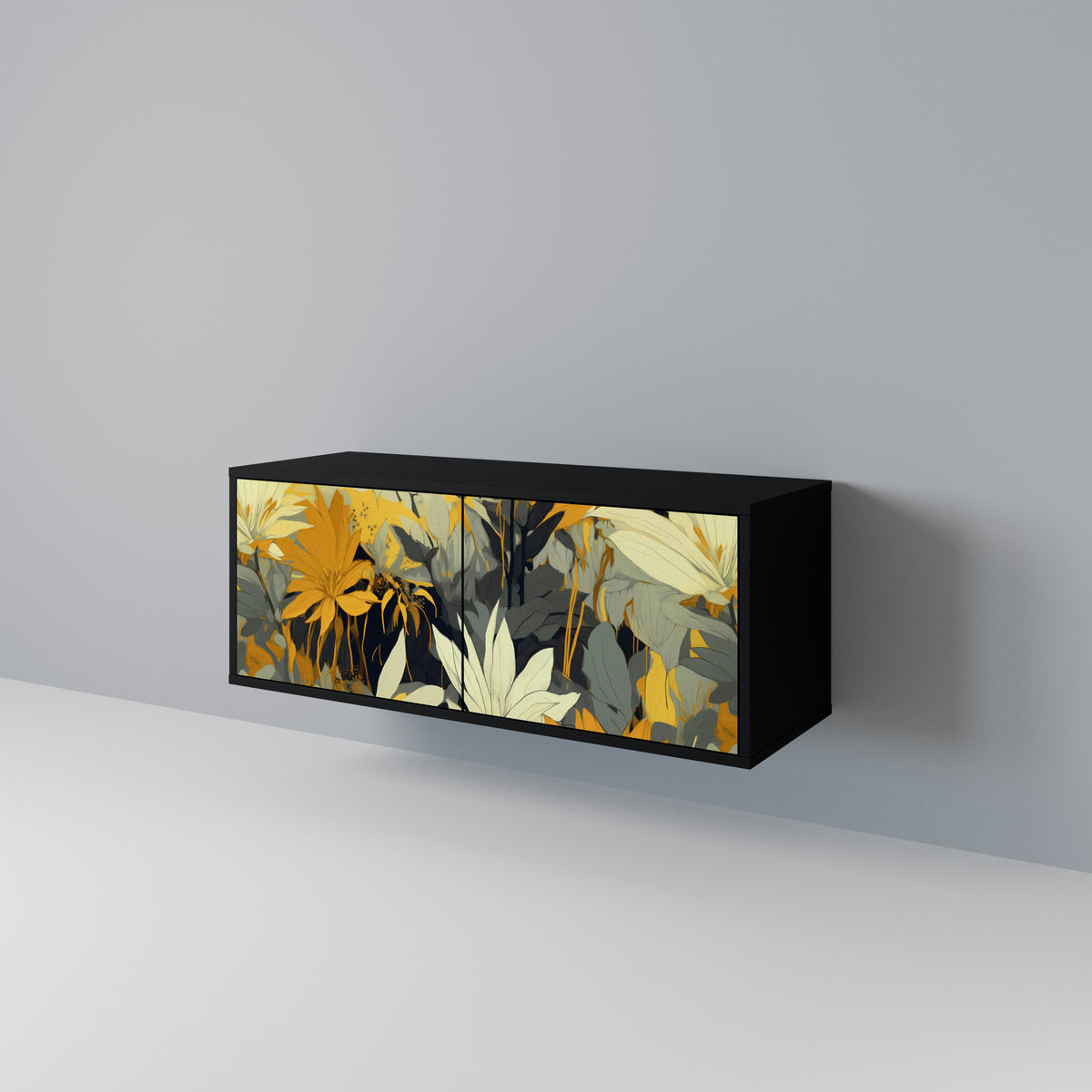 SUNKISSED LILY Mueble de TV Compacto de 2 puertas