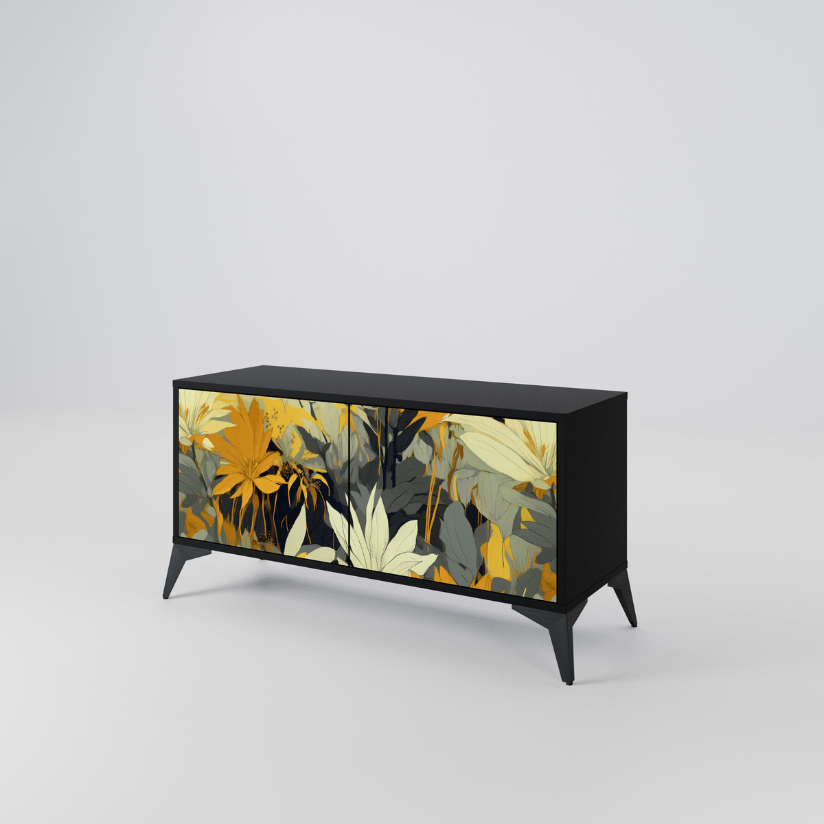 SUNKISSED LILY Mueble de TV Compacto de 2 puertas