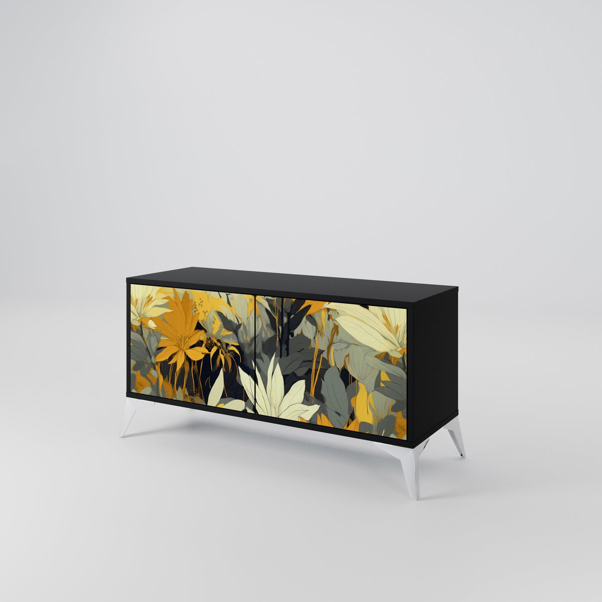 SUNKISSED LILY Mueble de TV Compacto de 2 puertas
