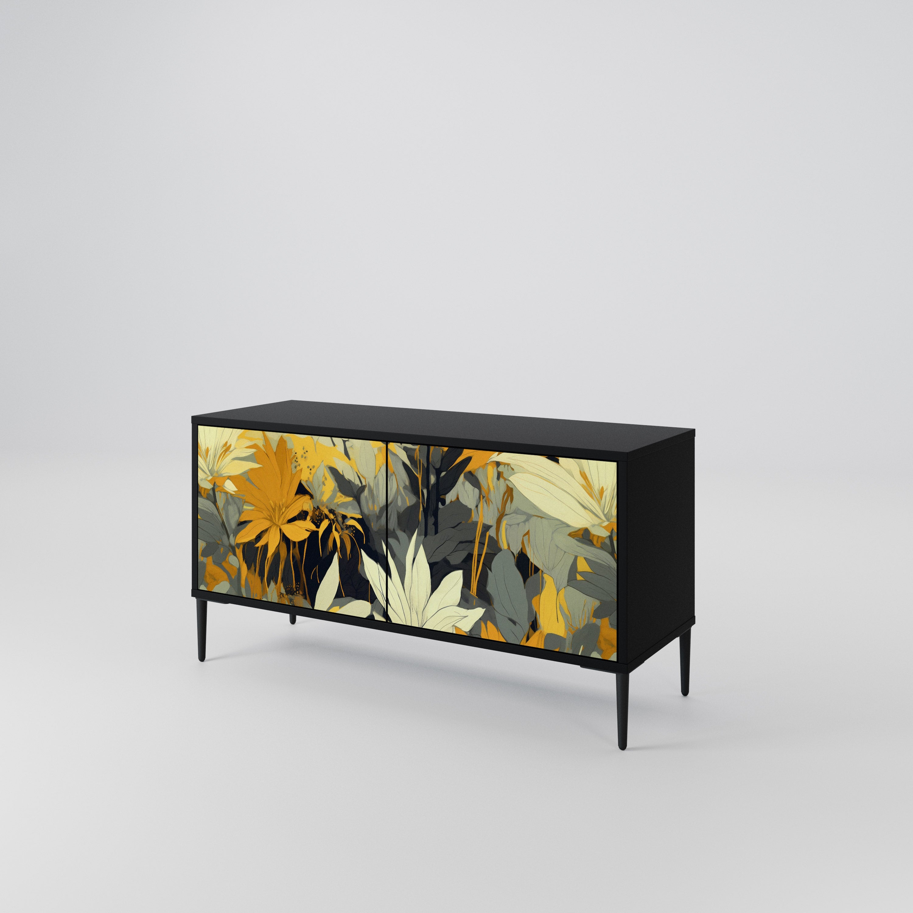 SUNKISSED LILY Mueble de TV Compacto de 2 puertas
