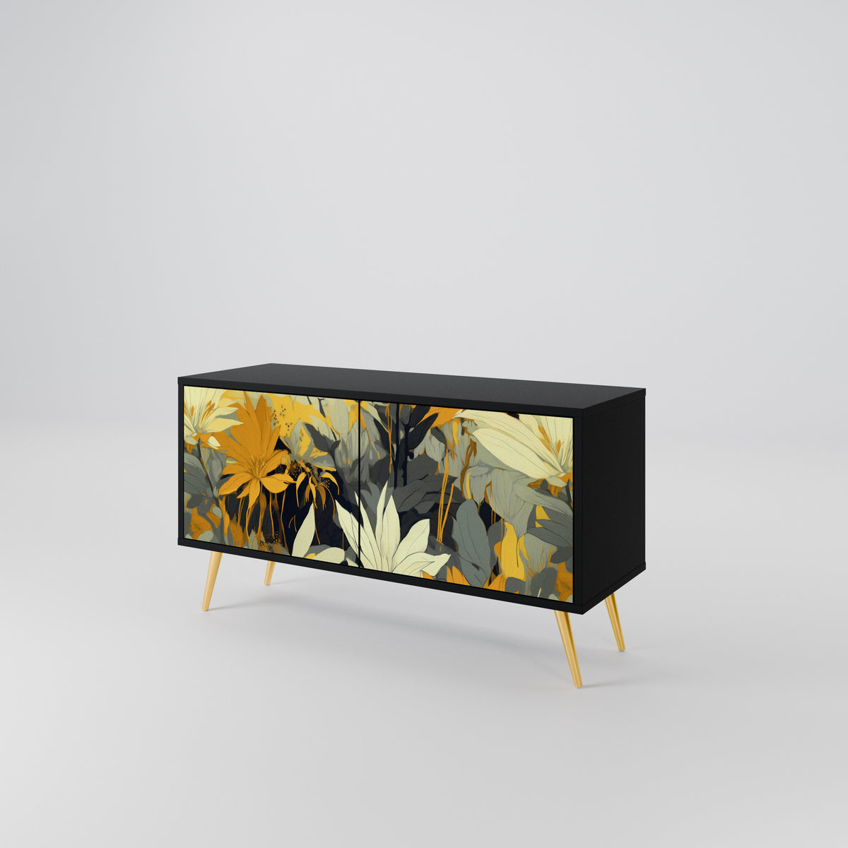 SUNKISSED LILY Mueble de TV Compacto de 2 puertas