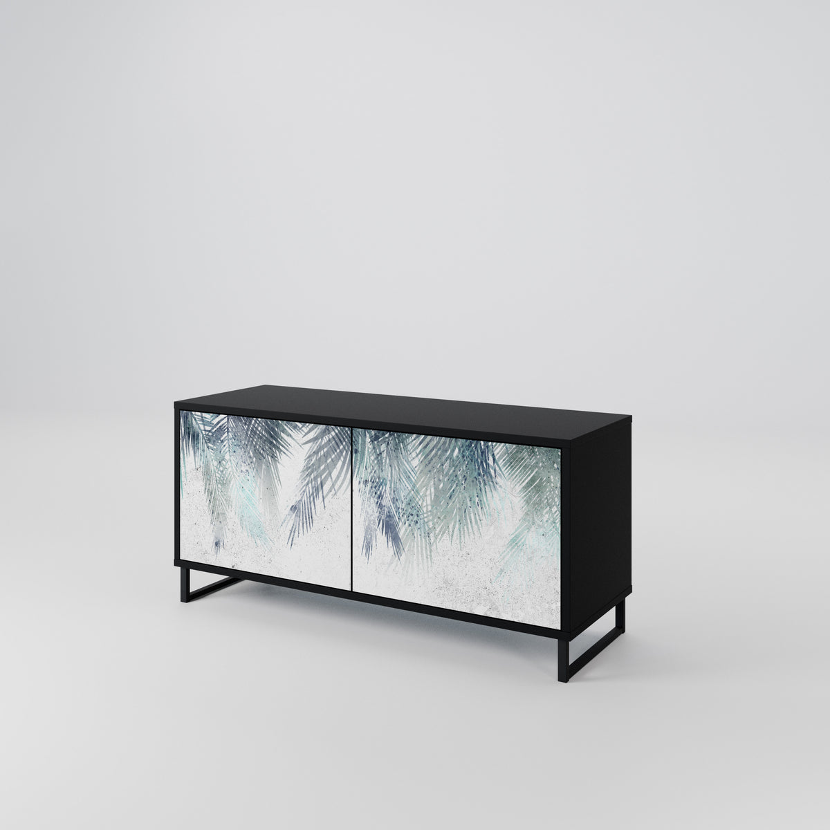 PALM VEIL Mueble de TV Compacto de 2 puertas