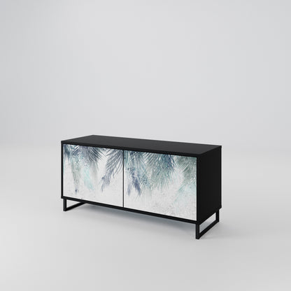 PALM VEIL Mueble de TV Compacto de 2 puertas