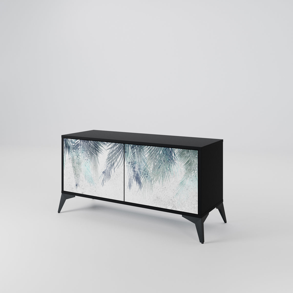PALM VEIL Mueble de TV Compacto de 2 puertas