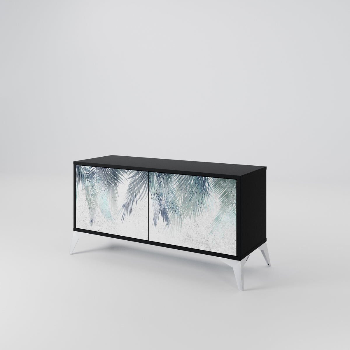 PALM VEIL Mueble de TV Compacto de 2 puertas