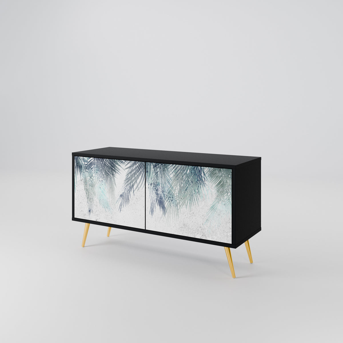 PALM VEIL Mueble de TV Compacto de 2 puertas