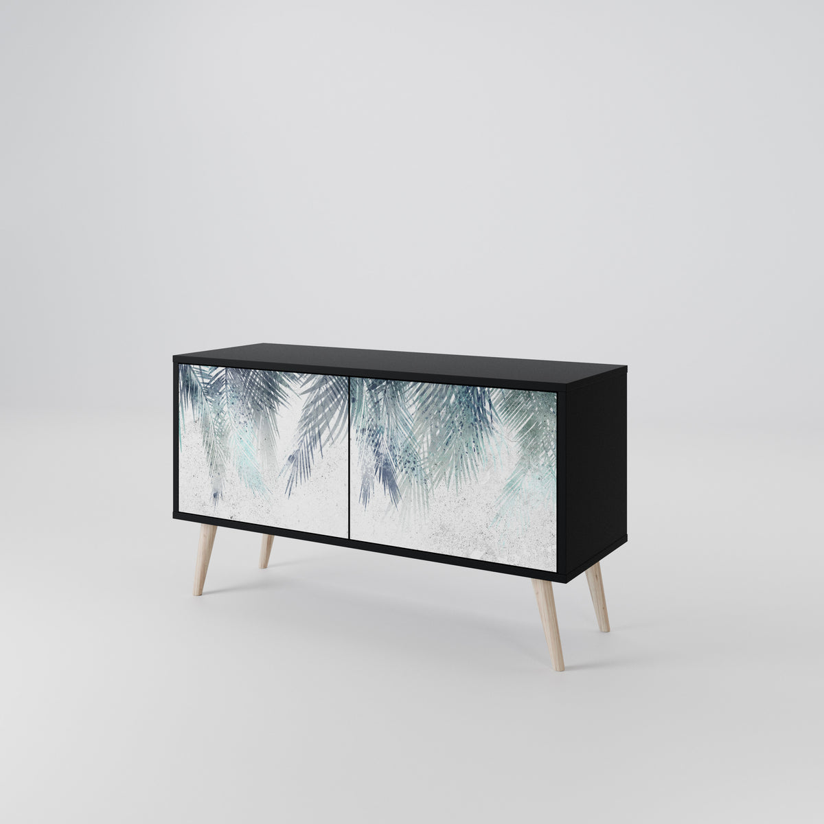 PALM VEIL Mueble de TV Compacto de 2 puertas