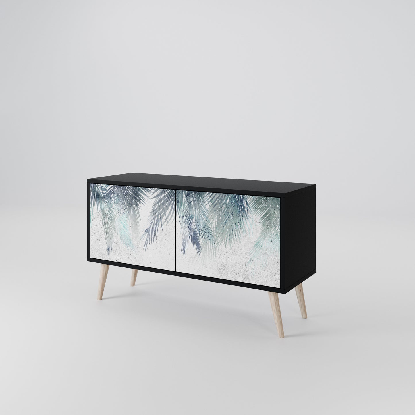 PALM VEIL Mueble de TV Compacto de 2 puertas