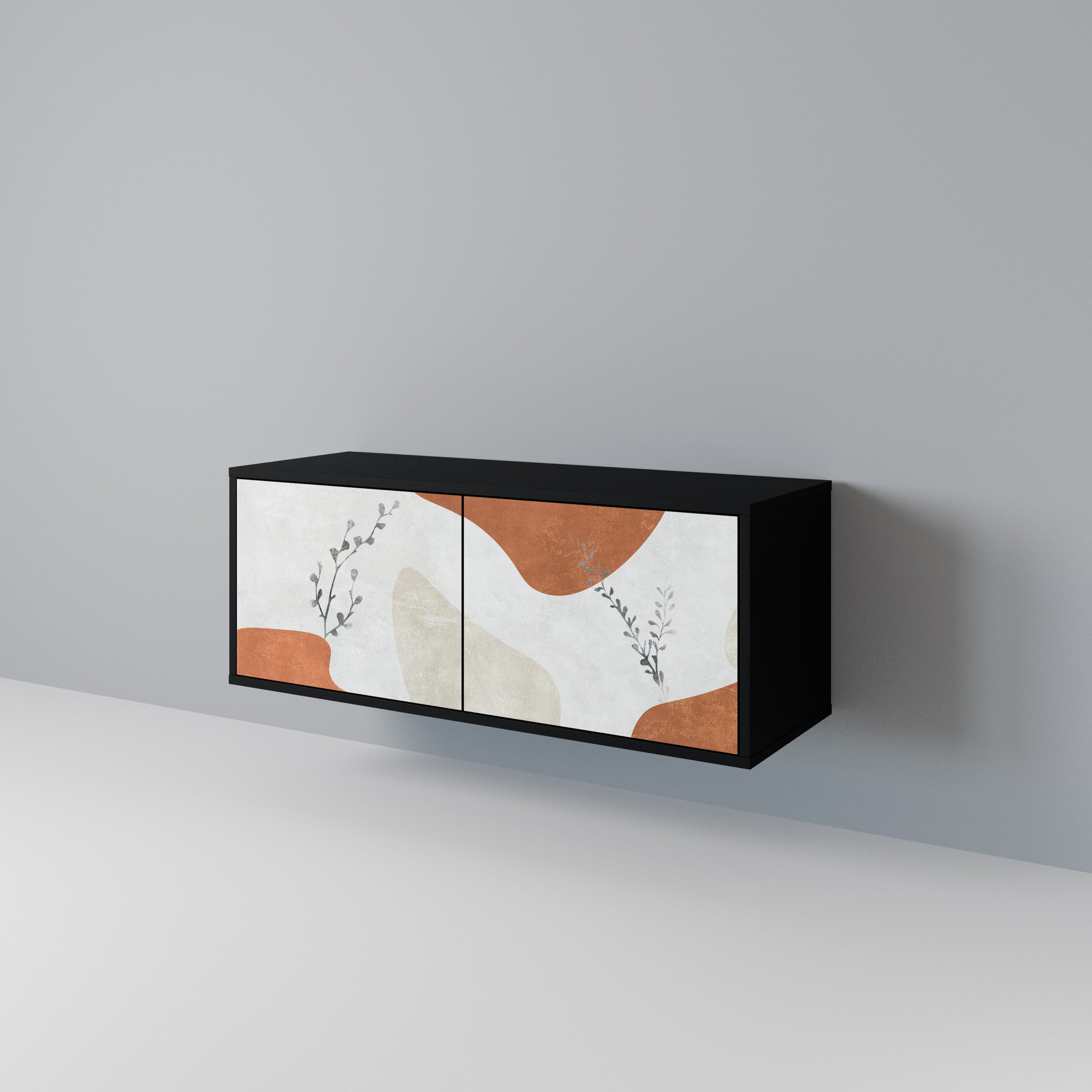 TRANQUIL TWIG Mueble de TV Compacto de 2 puertas