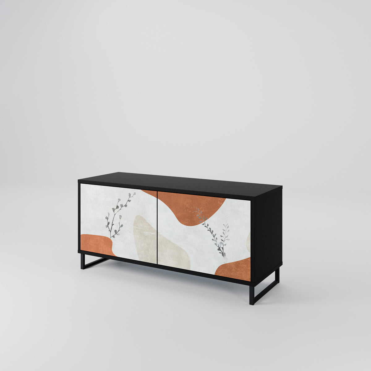 TRANQUIL TWIG Mueble de TV Compacto de 2 puertas