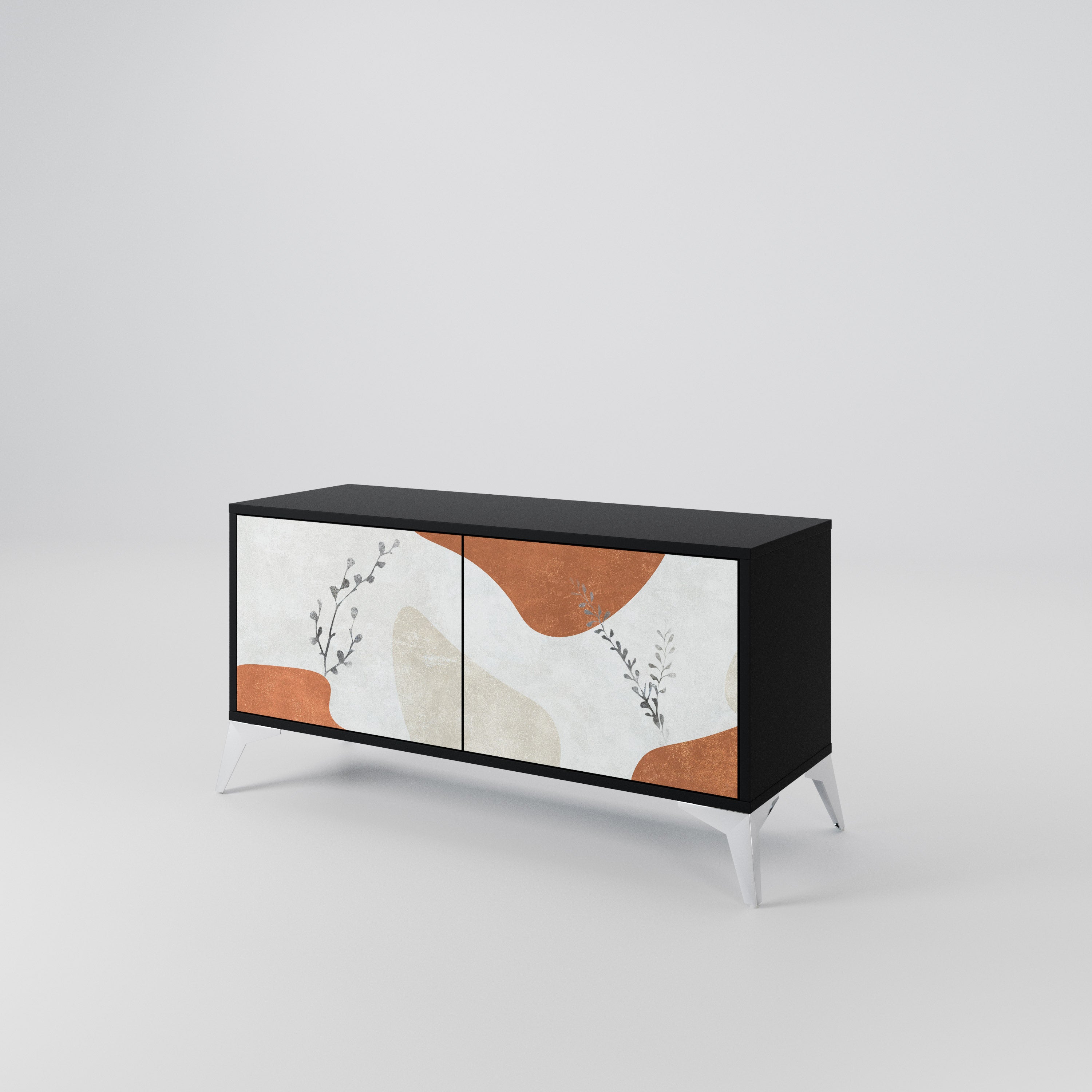 TRANQUIL TWIG Mueble de TV Compacto de 2 puertas