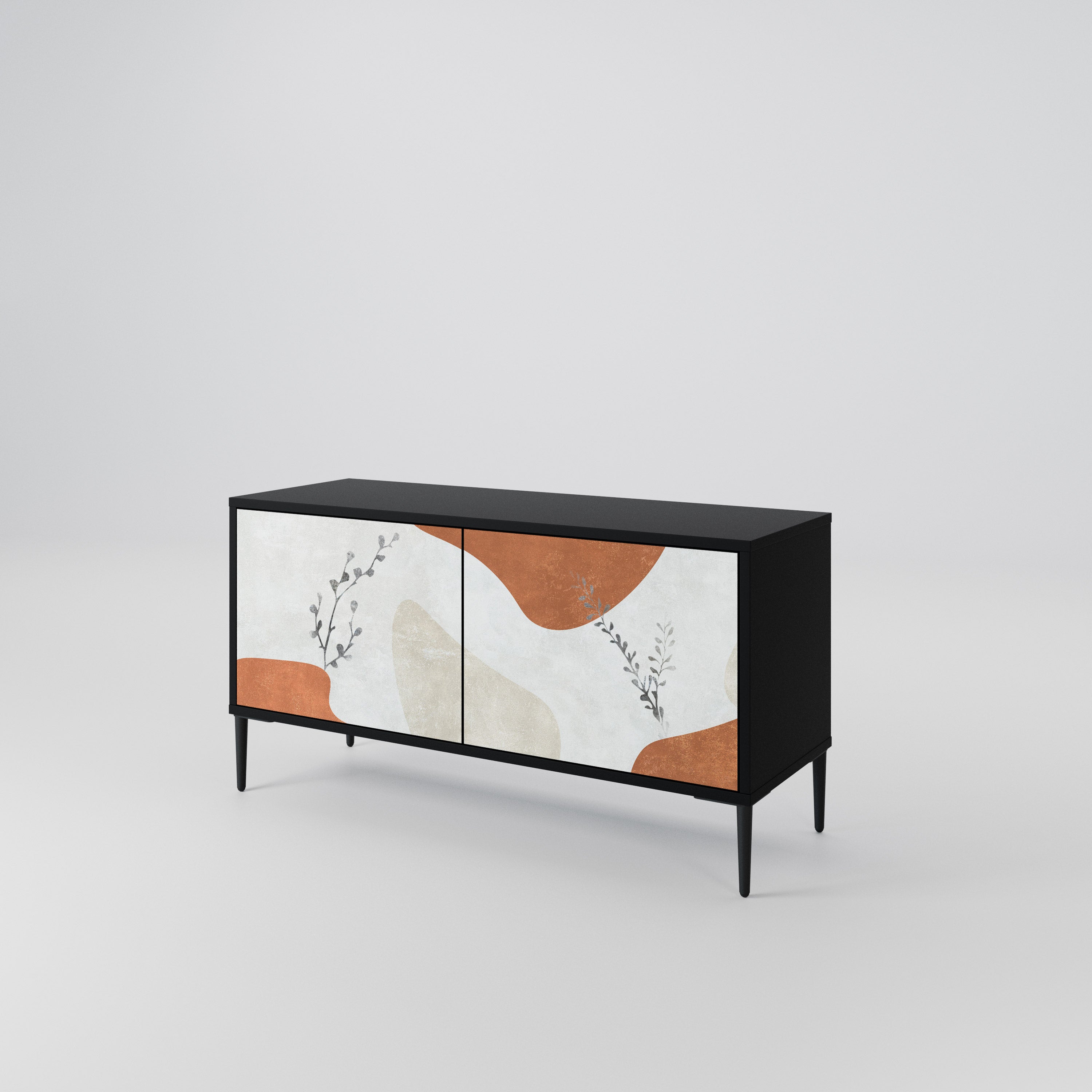 TRANQUIL TWIG Mueble de TV Compacto de 2 puertas