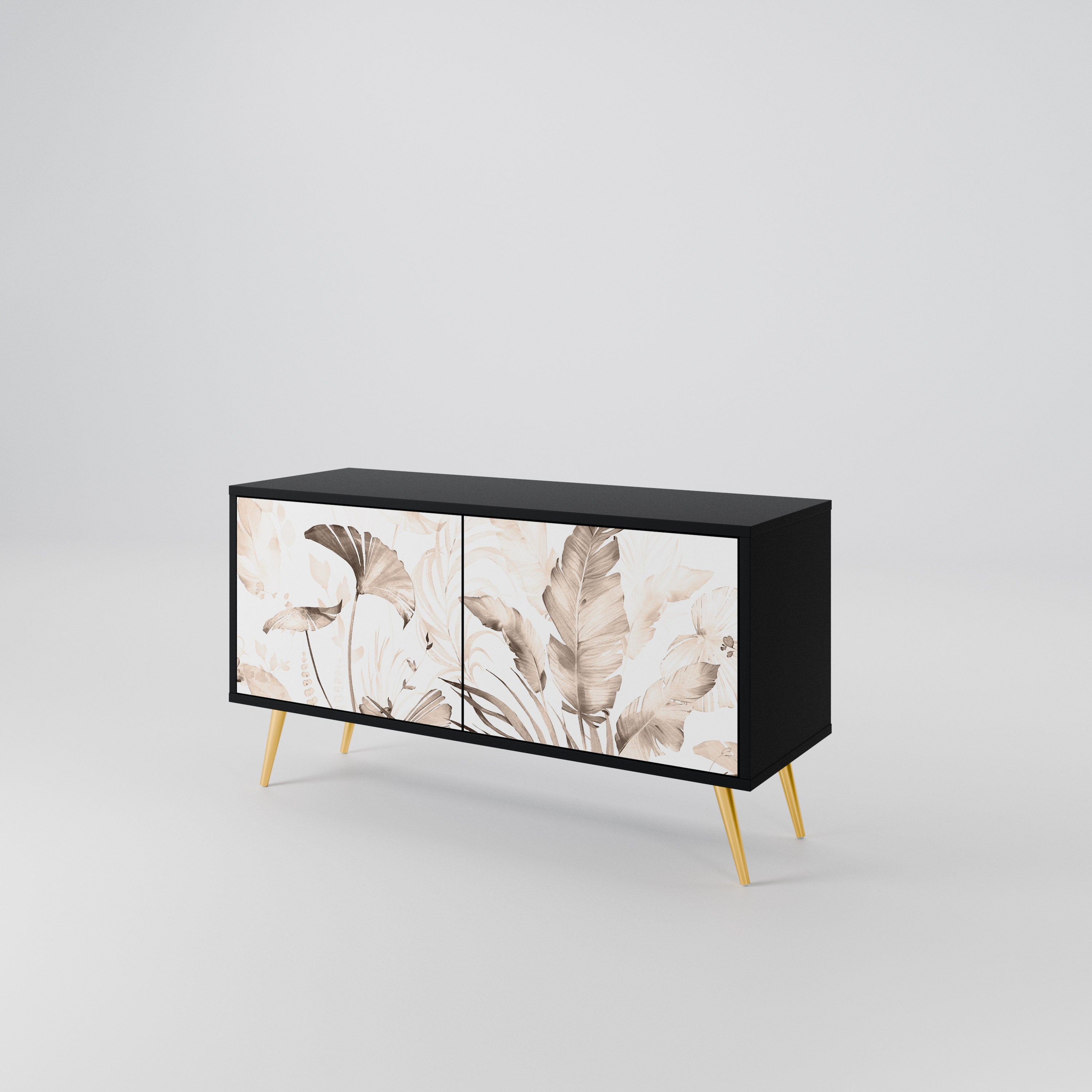 WILD TENDERNESS Mueble de TV Compacto de 2 puertas