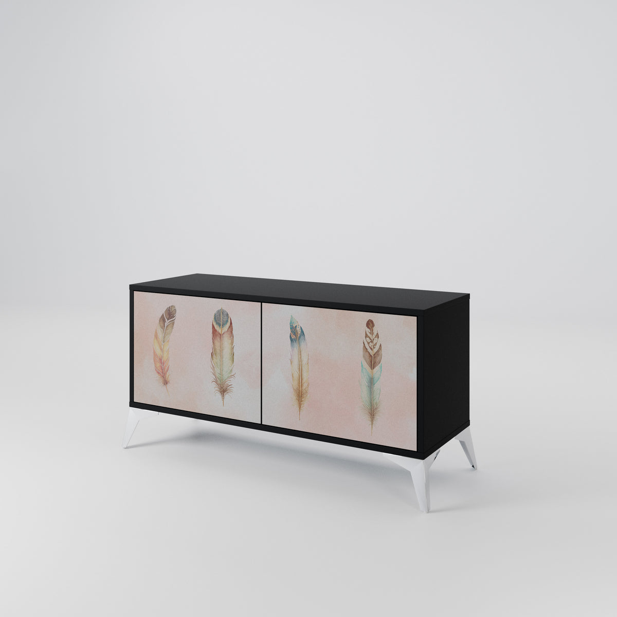 THE DELIQUESCE Mueble de TV Compacto de 2 puertas
