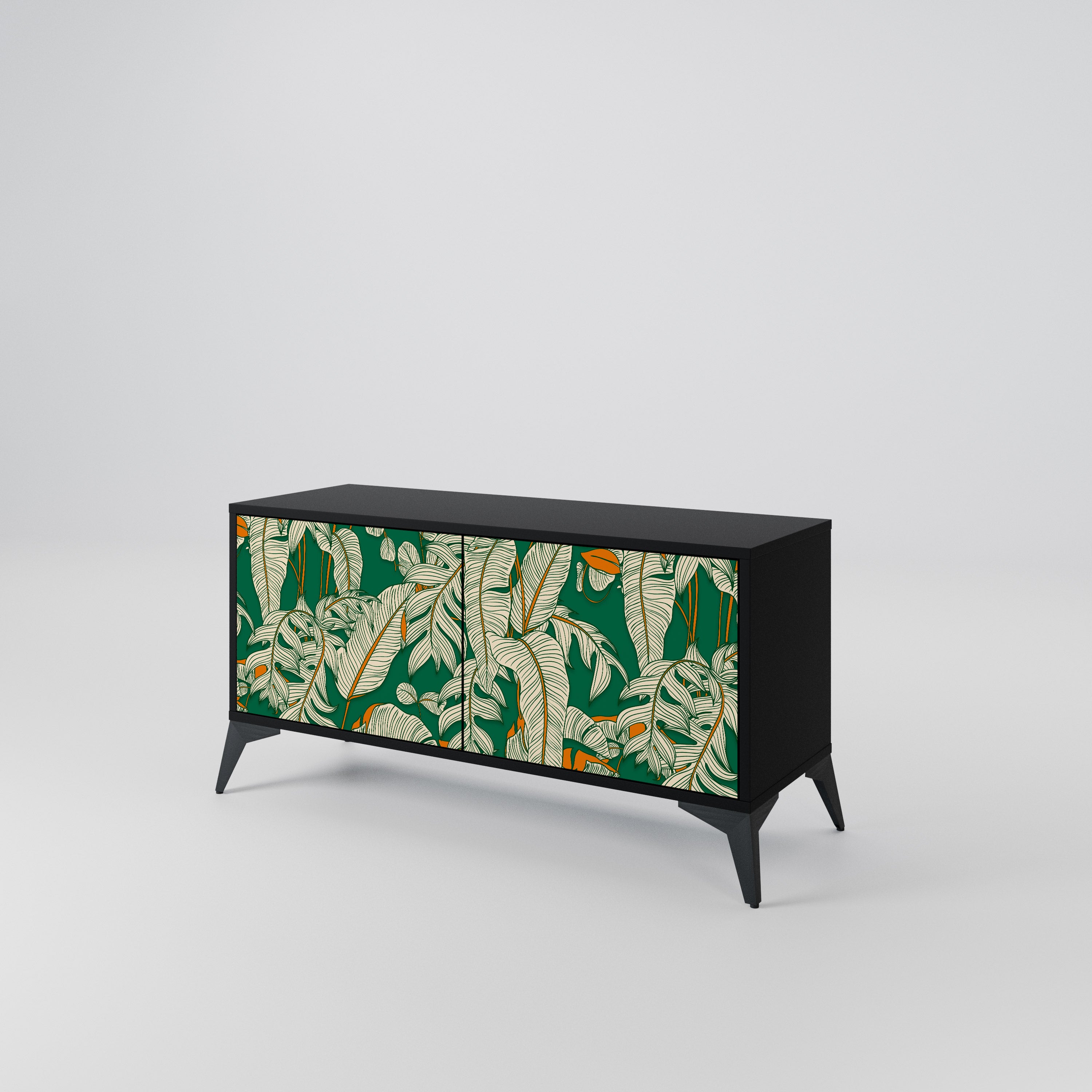 VERDANT PLEASURES Mueble de TV Compacto de 2 puertas