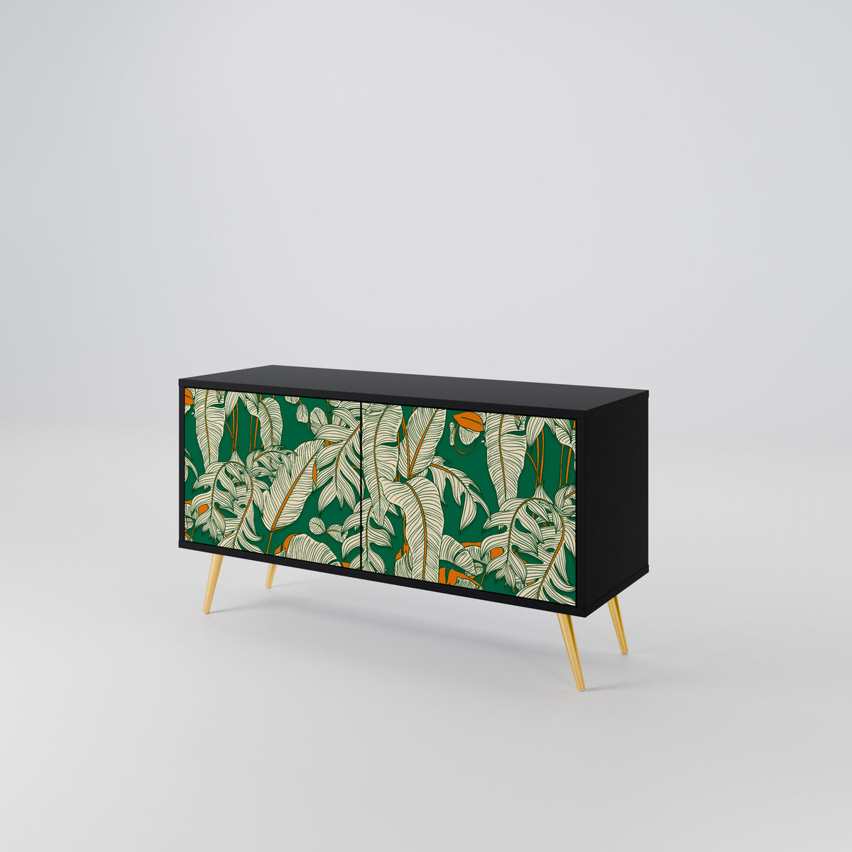 VERDANT PLEASURES Mueble de TV Compacto de 2 puertas