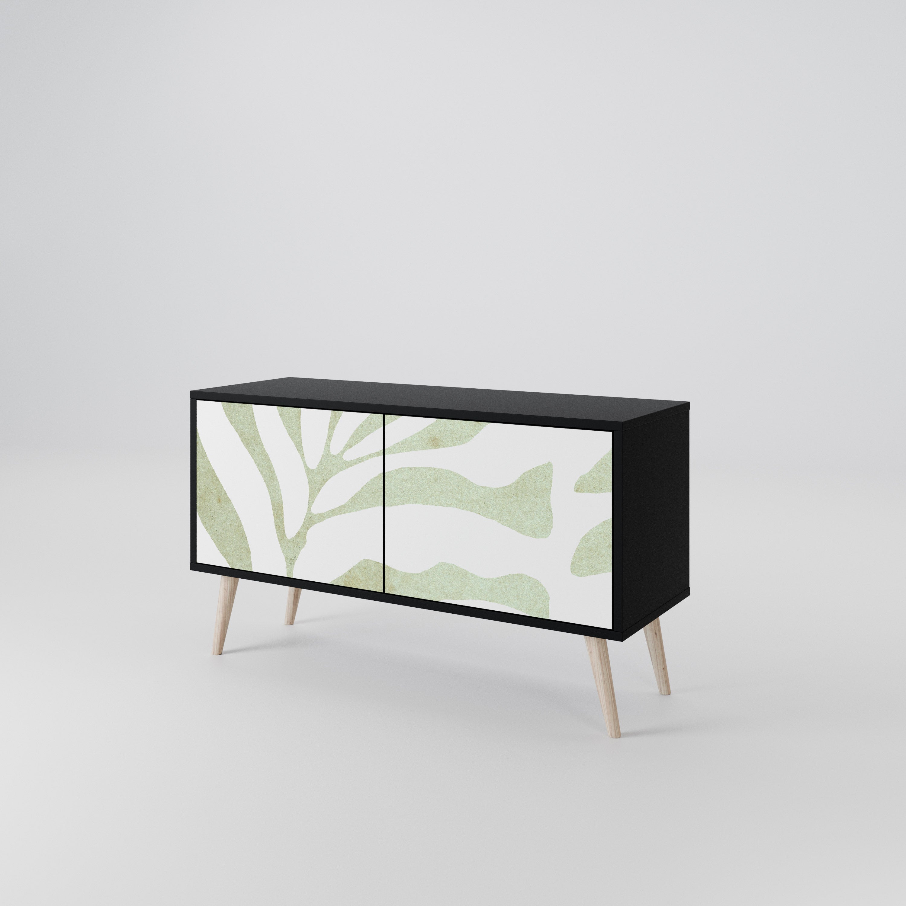 BOTANICAL SPARK Mueble de TV Compacto de 2 puertas