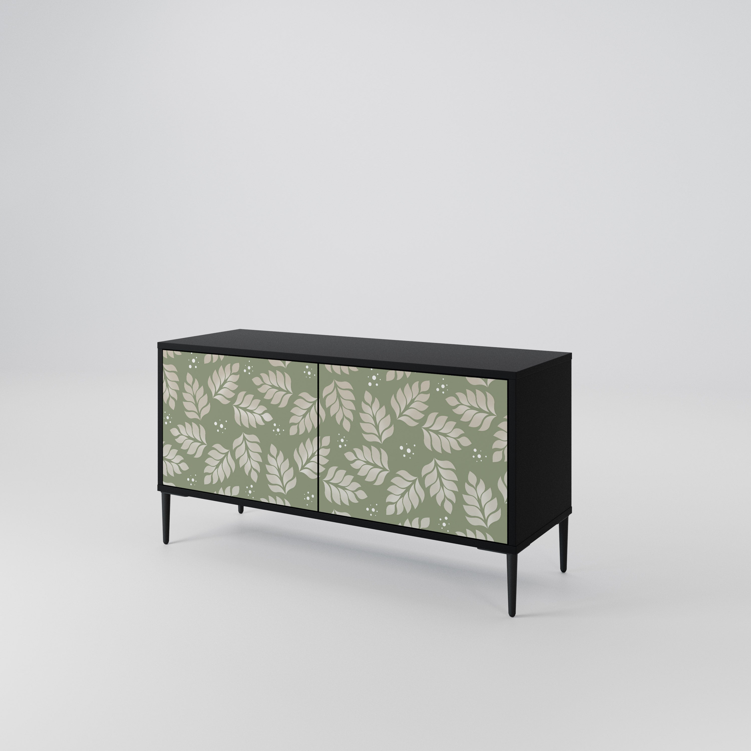 LEAVES ON GREEN Compact 2-Door TV Cabinet