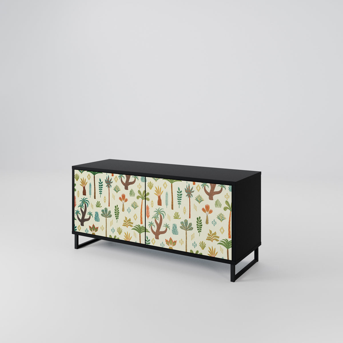 PALM SPRING Mueble de TV Compacto de 2 puertas