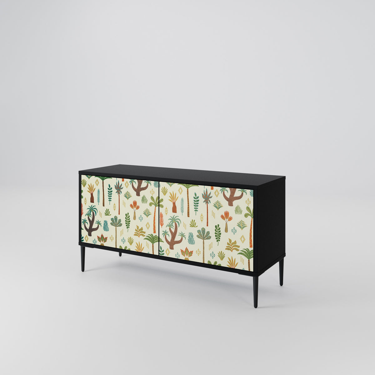 PALM SPRING Mueble de TV Compacto de 2 puertas