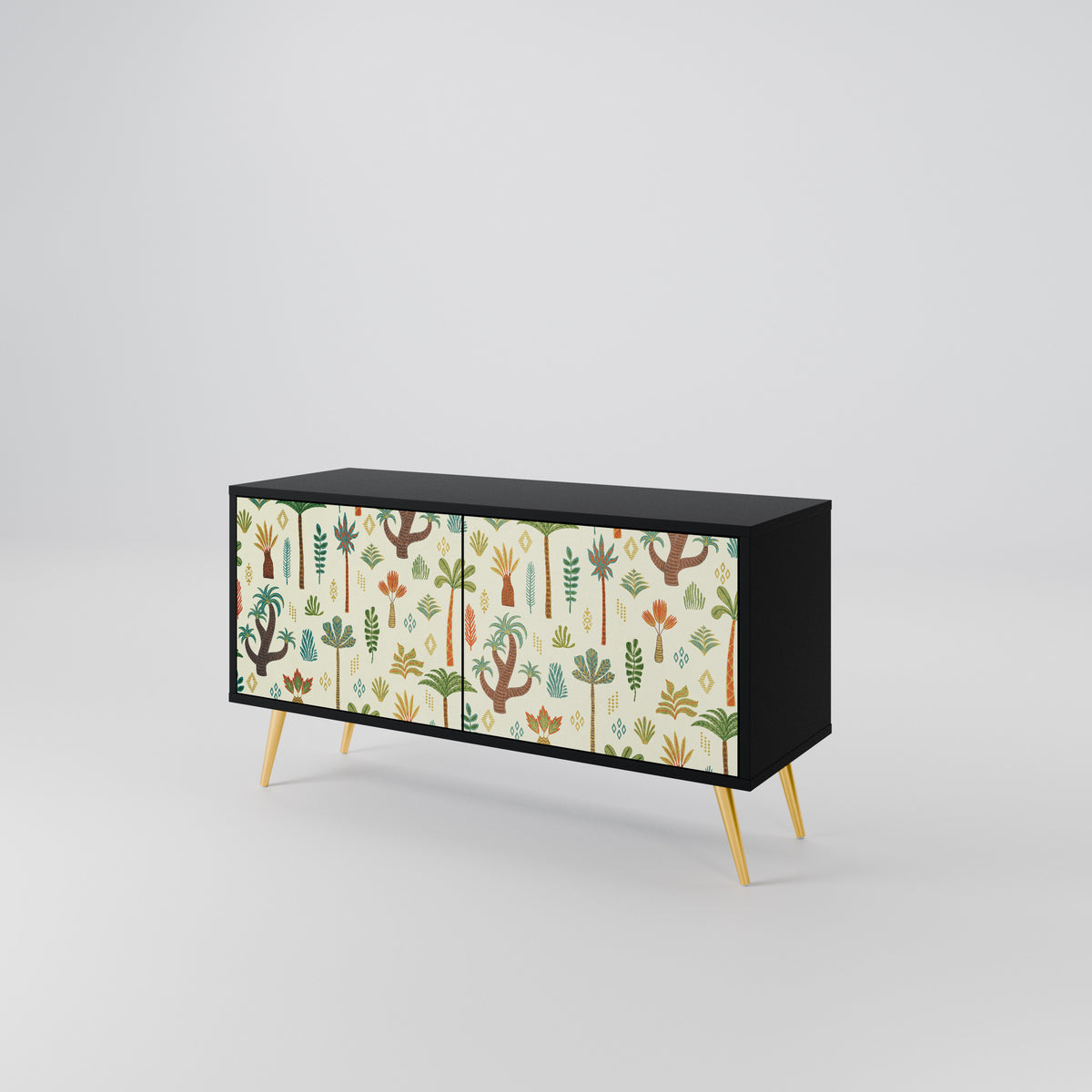 PALM SPRING Mueble de TV Compacto de 2 puertas