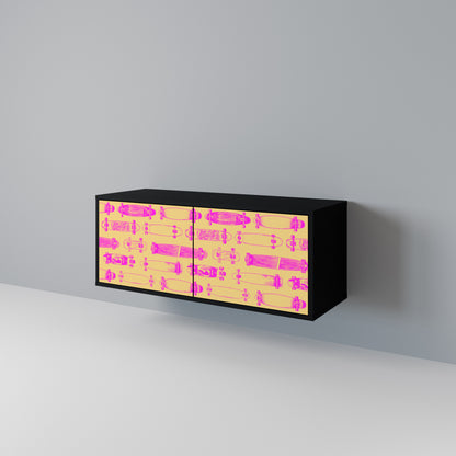 SKATEBOARD ARTISTRY Mueble de TV Compacto de 2 puertas