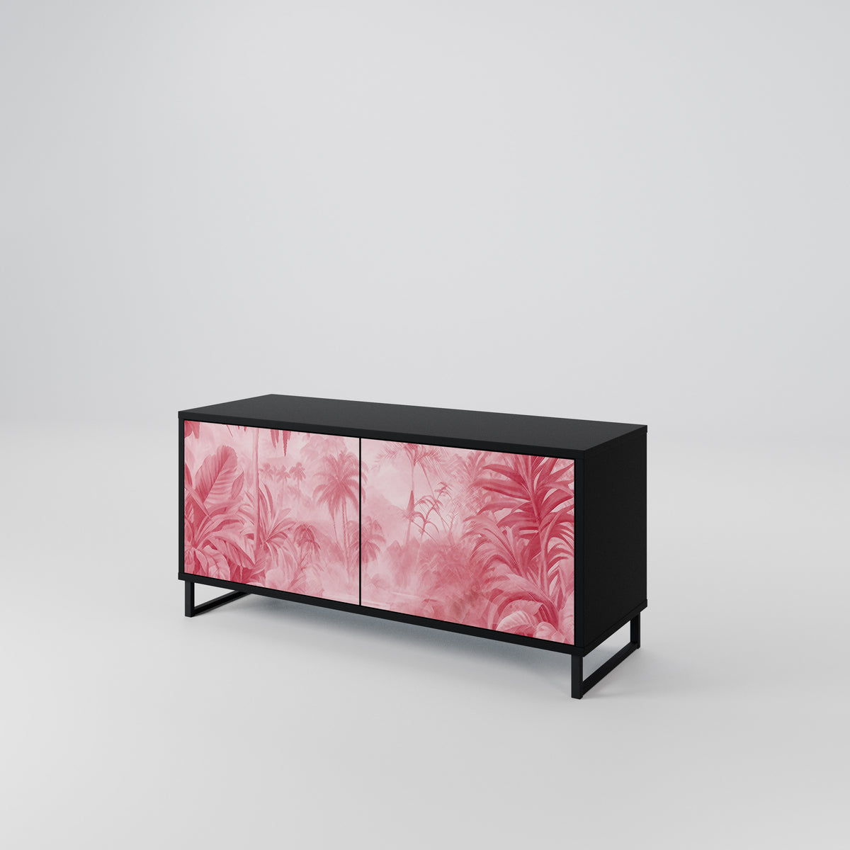 SWEET TROPICS Mueble de TV Compacto de 2 puertas