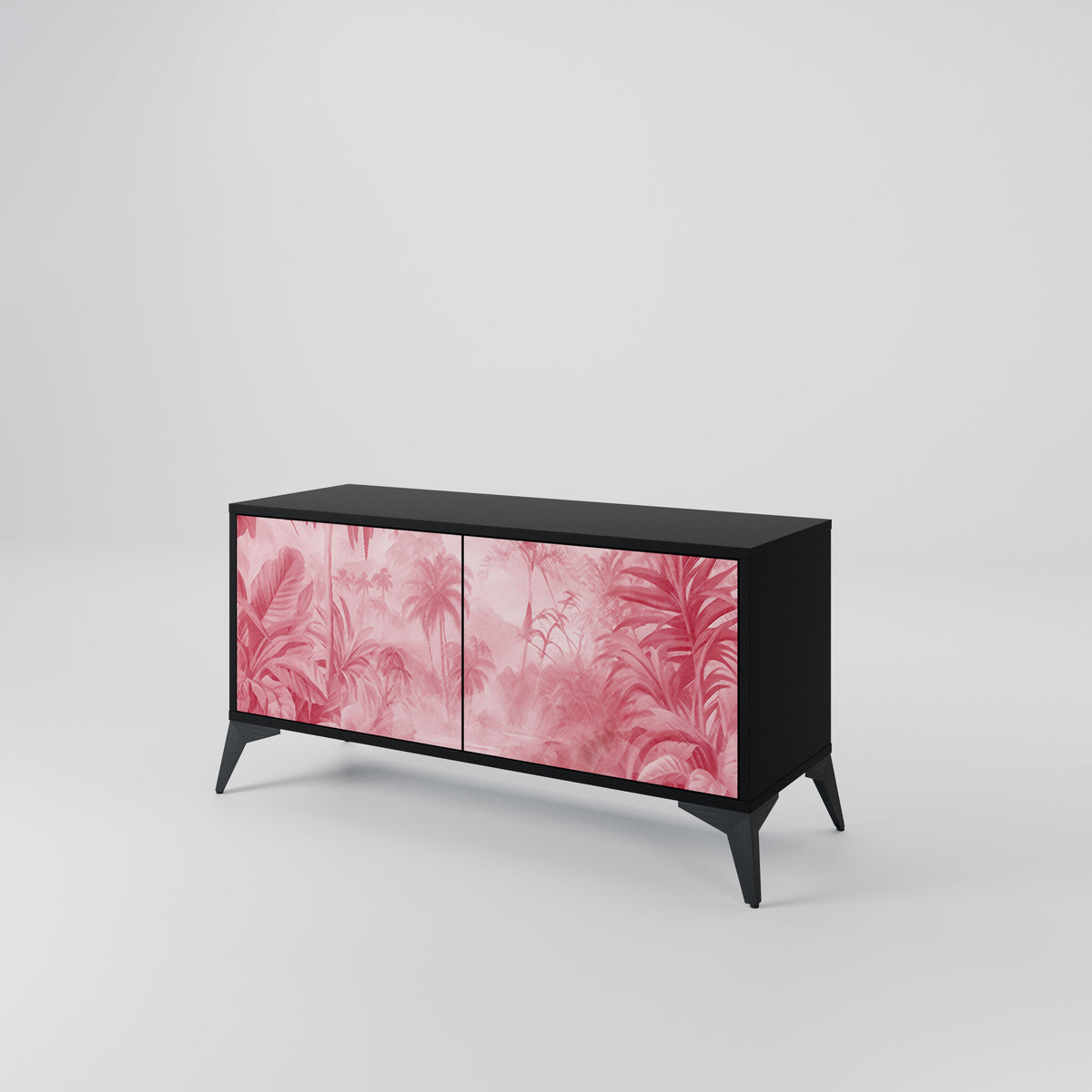 SWEET TROPICS Mueble de TV Compacto de 2 puertas