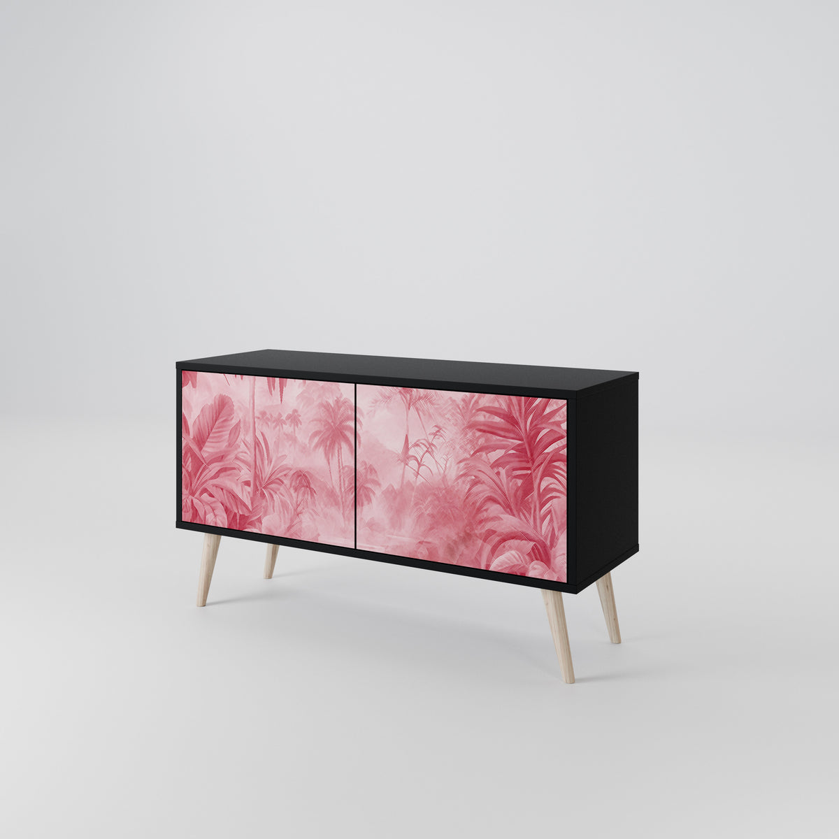 SWEET TROPICS Mueble de TV Compacto de 2 puertas
