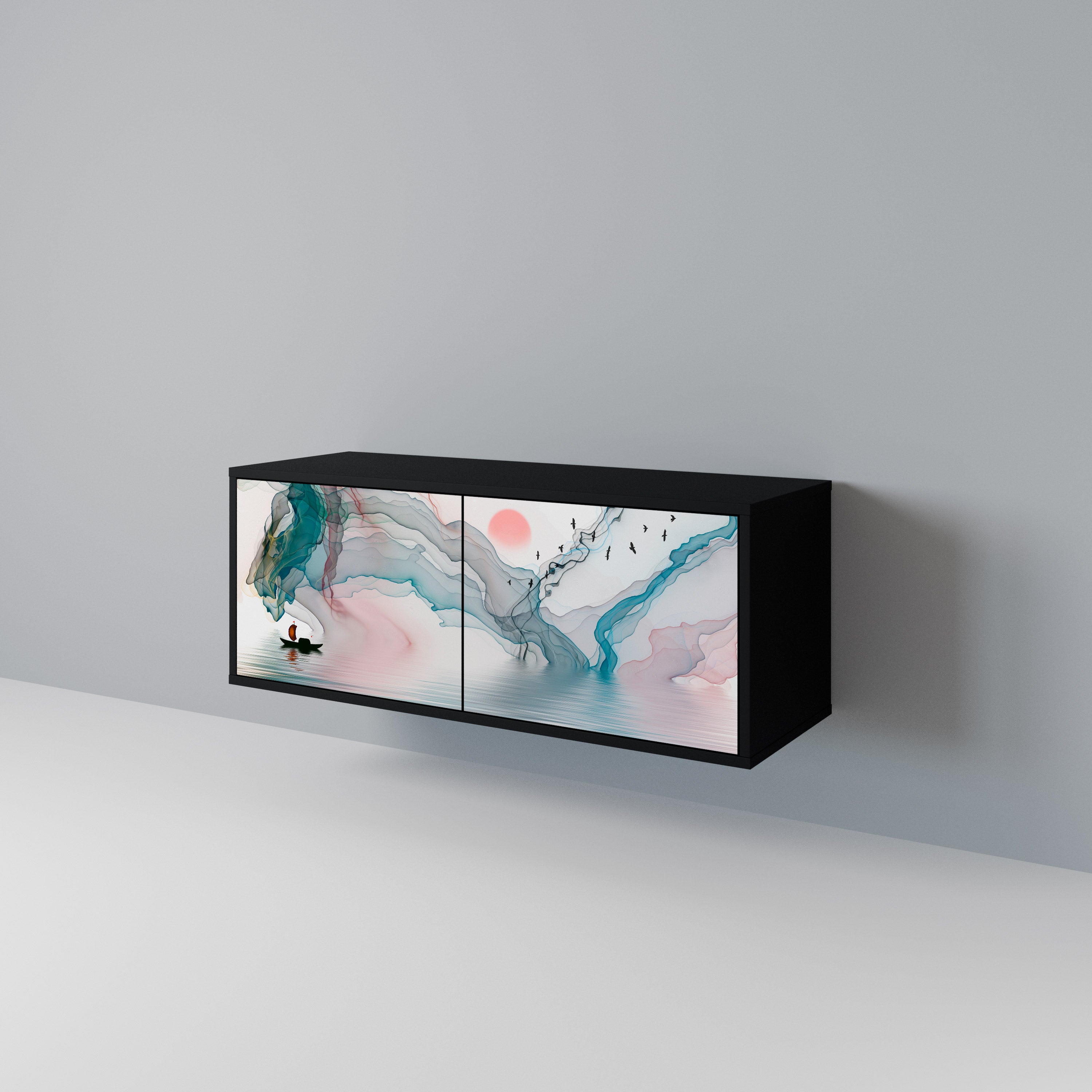 VELVET CROSSING Compact 2-Door TV Cabinet