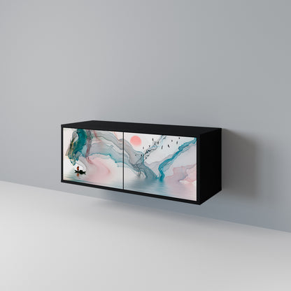 VELVET CROSSING Mueble de TV Compacto de 2 puertas