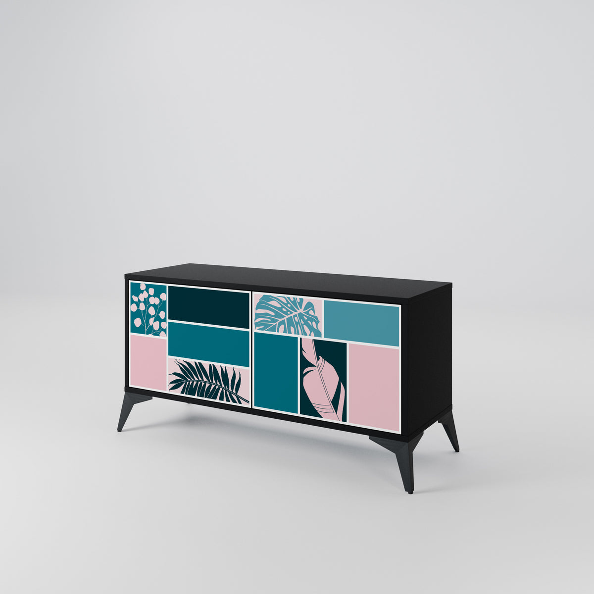 COMBINATION OF SHAPES Mueble de TV Compacto de 2 puertas