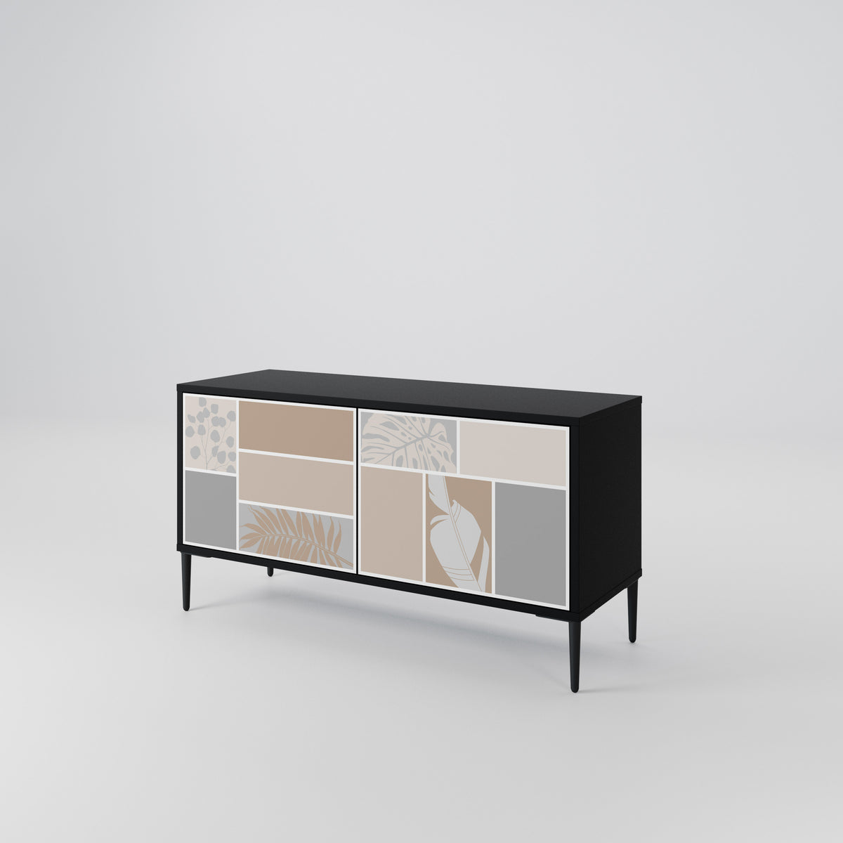 TROPICAL SHAPES Mueble de TV Compacto de 2 puertas