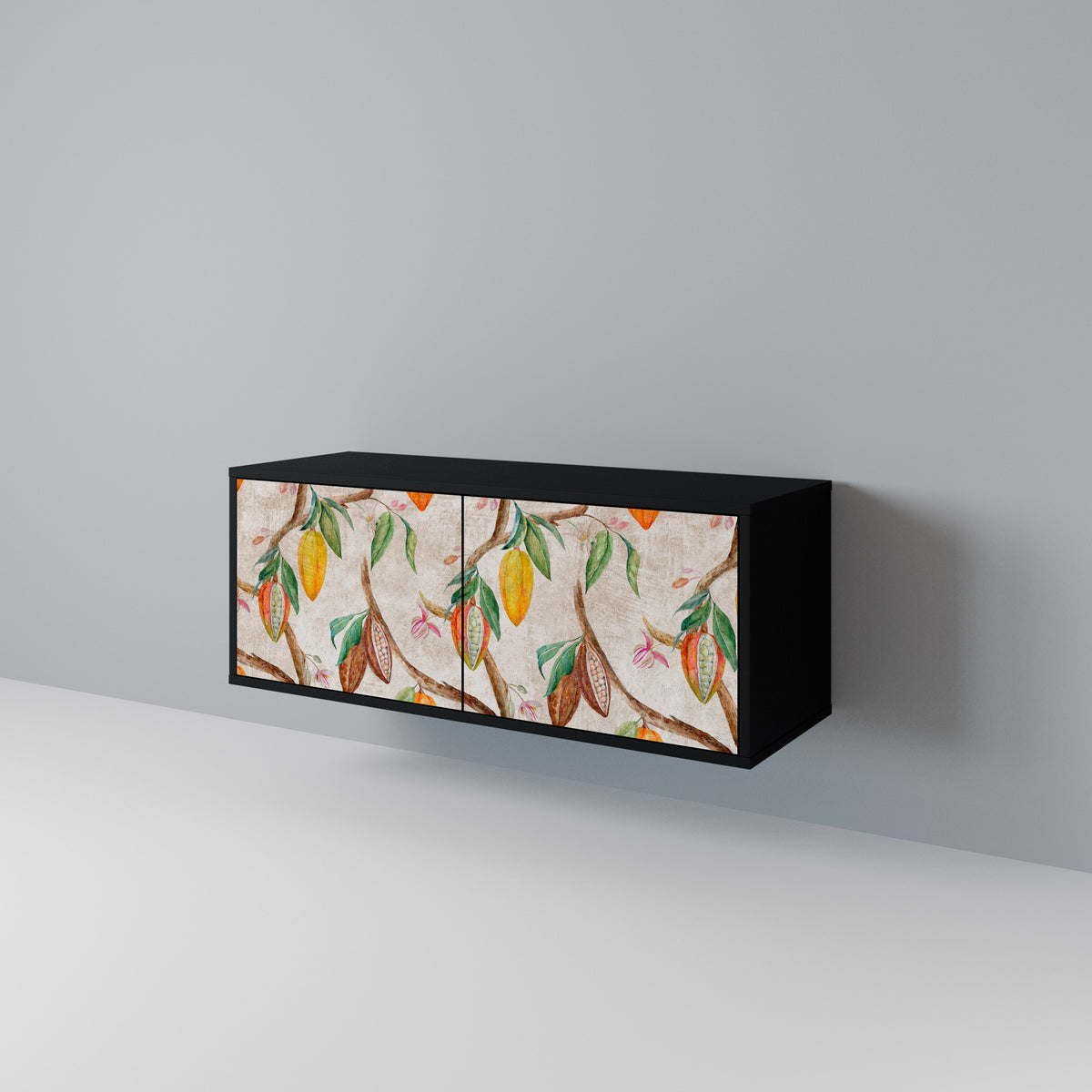 COCOA FRUITS Mueble de TV Compacto de 2 puertas