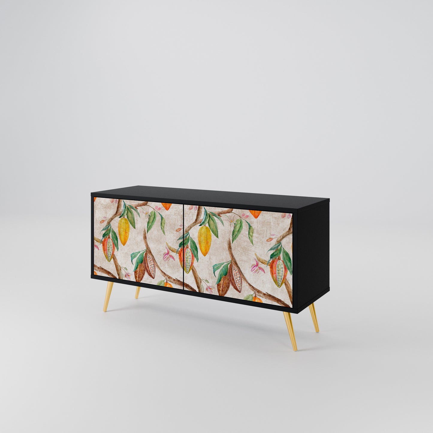 COCOA FRUITS Mueble de TV Compacto de 2 puertas